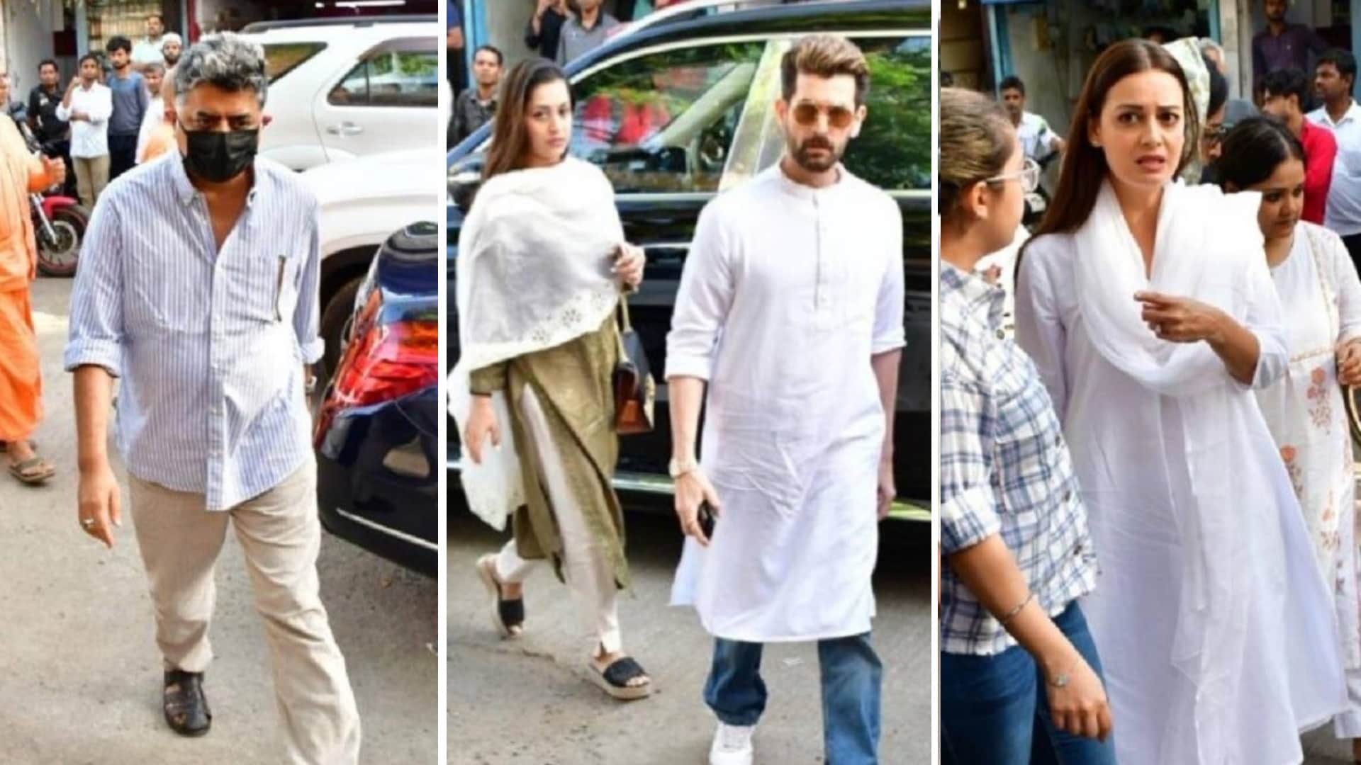Pradeep Sarkar Funeral rani mukerji deepika padukone vidya balan dia mirza Neil Nitin Mukesh attend last rites