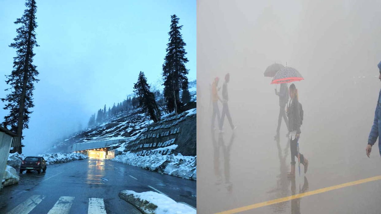 Himachal Weather: Snowfall in Rohtang and Jalori Pass, fog in Shimla amidst rain