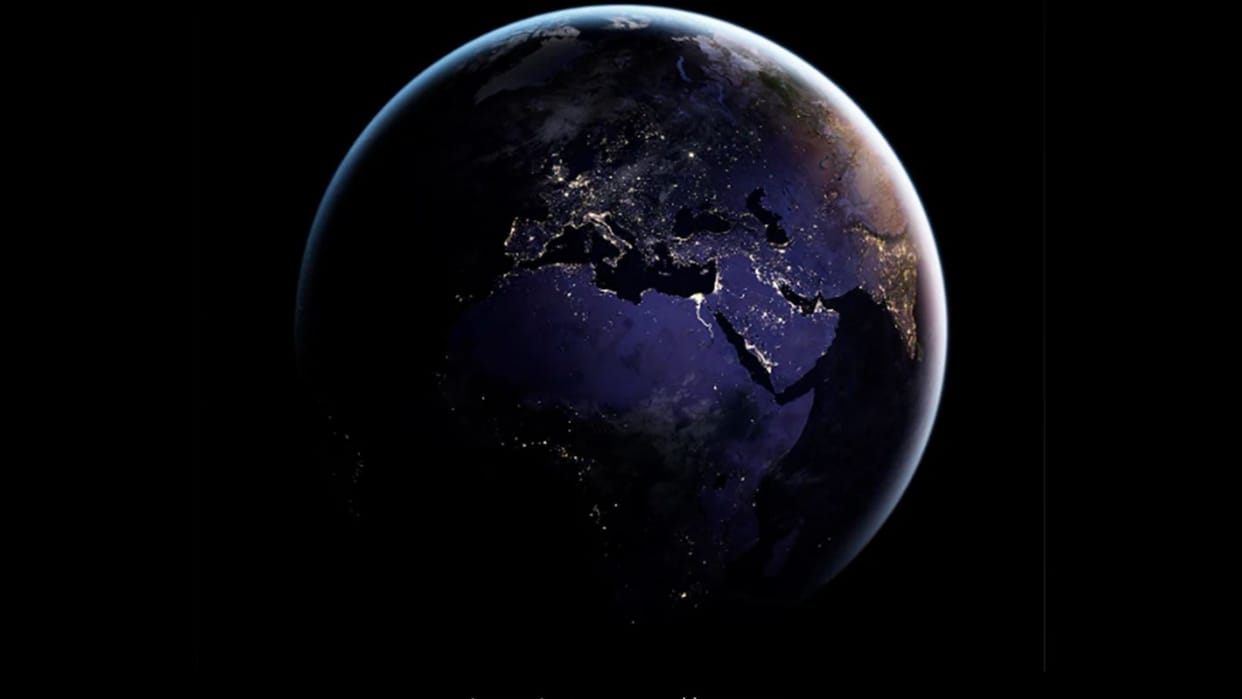 American space agency NASA shared the picture of Earth's night from space
