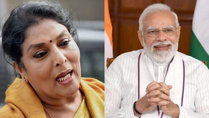 रेणुका चौधरी और पीएम मोदी