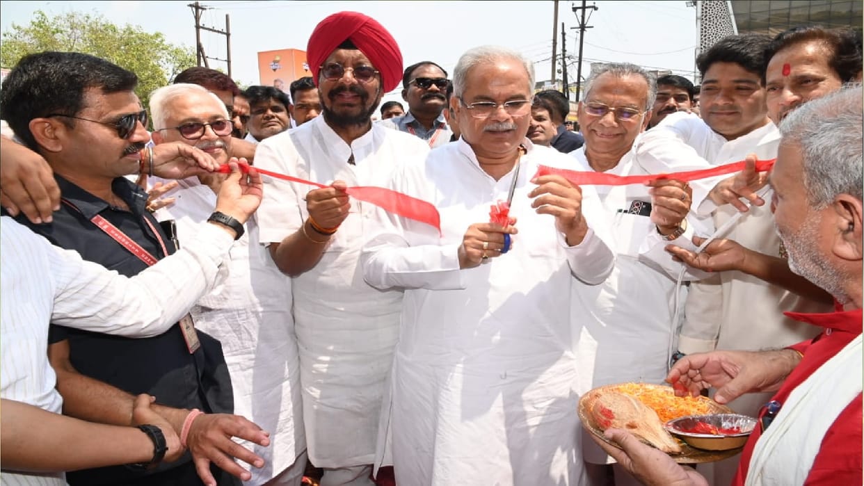 Chhattisgarh first full height four lane railway underbridge built in Raipur