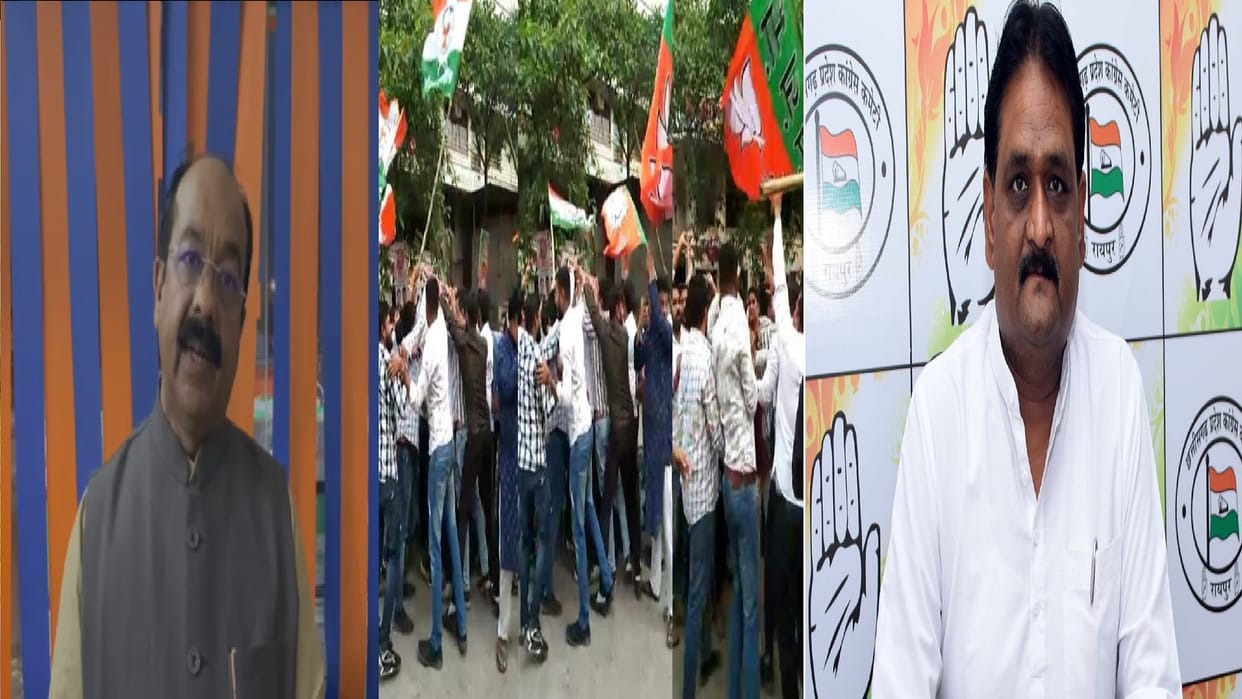BJP congress reaction on Stone pelting at BJP Congress office