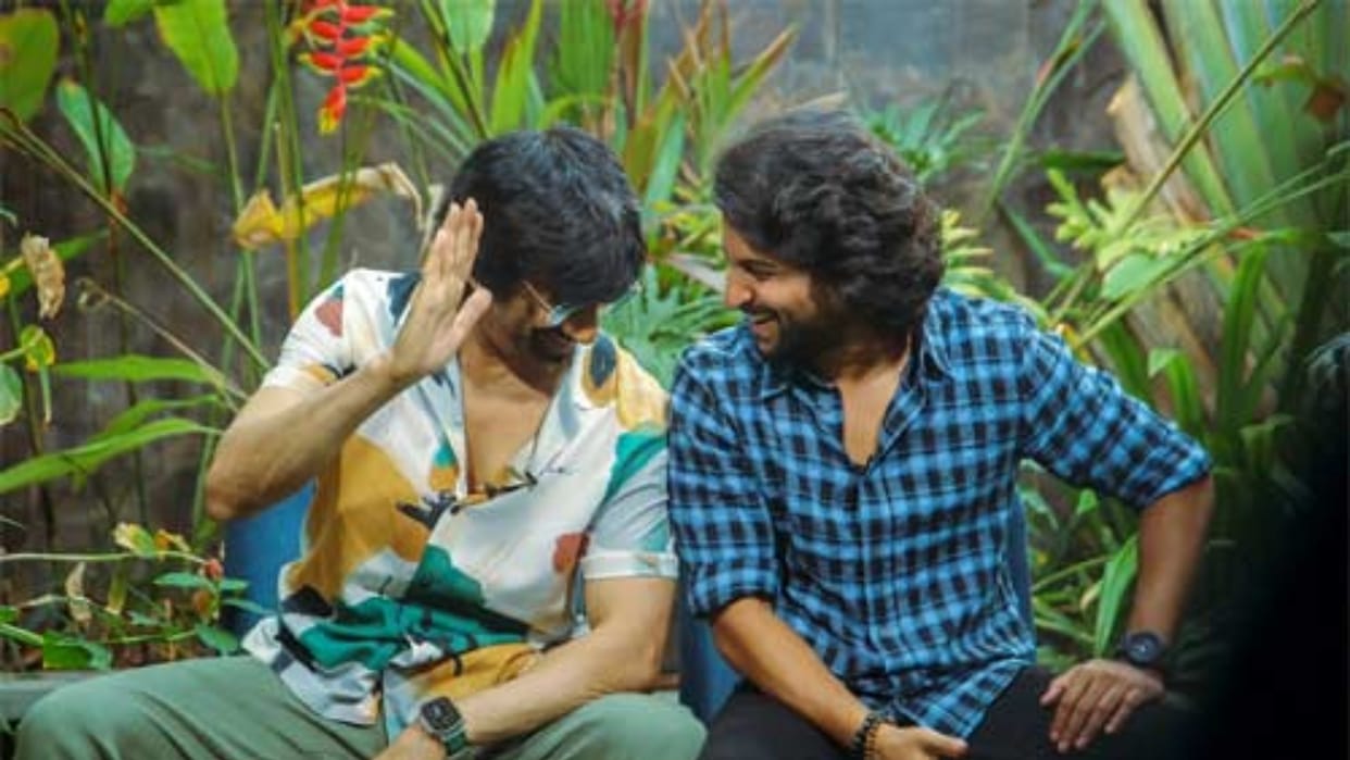 Nani Ravi Teja Dance Video Viral on Dasara Song Dhoom Dhaam
