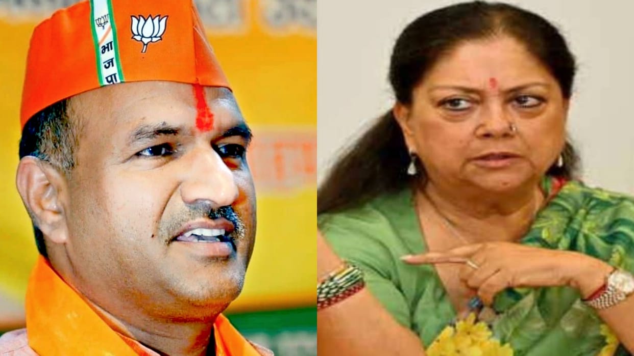 Newly appointed president Joshi expressed gratitude on Vasundhara Raje's tweet