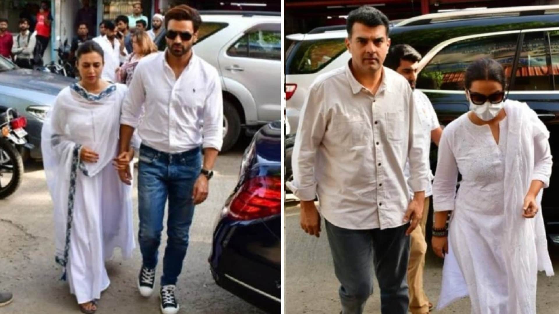 Pradeep Sarkar Funeral rani mukerji deepika padukone vidya balan dia mirza Neil Nitin Mukesh attend last rites