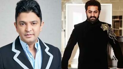 After Allu Arjun Prabhas Bhushan Kumar joined hands with Junior NTR Seen together in Hyderabad