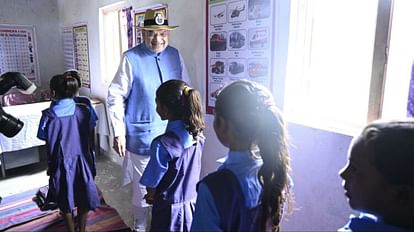 Amit Shah Taught Children In Chhattisgarh Govt School Of Naxal affected Village In Sukma