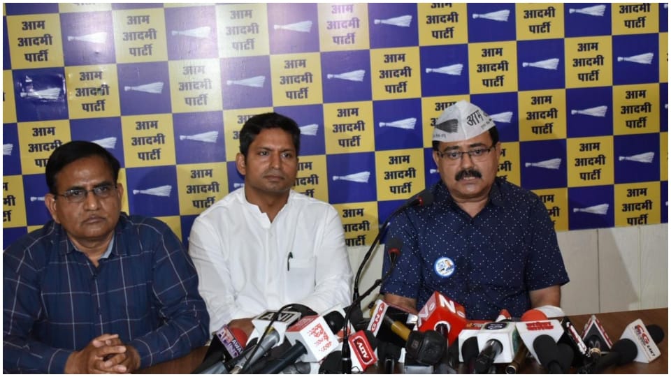 Aam Aadmi Party Rajasthan state president Naveen Paliwal took charge in Jaipur