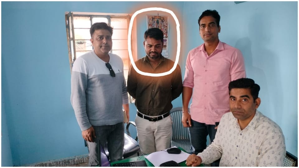 JEN of Jodhpur discom arrested for taking bribe of 20 thousand in Shri Ganga Nagar