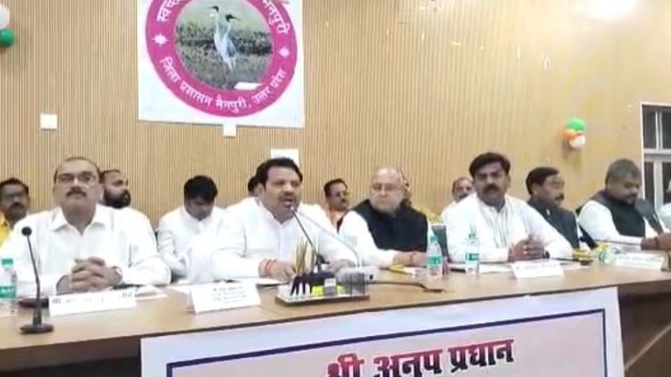Minister Anoop Pradhan statement on women safety remains viral in Mainpuri