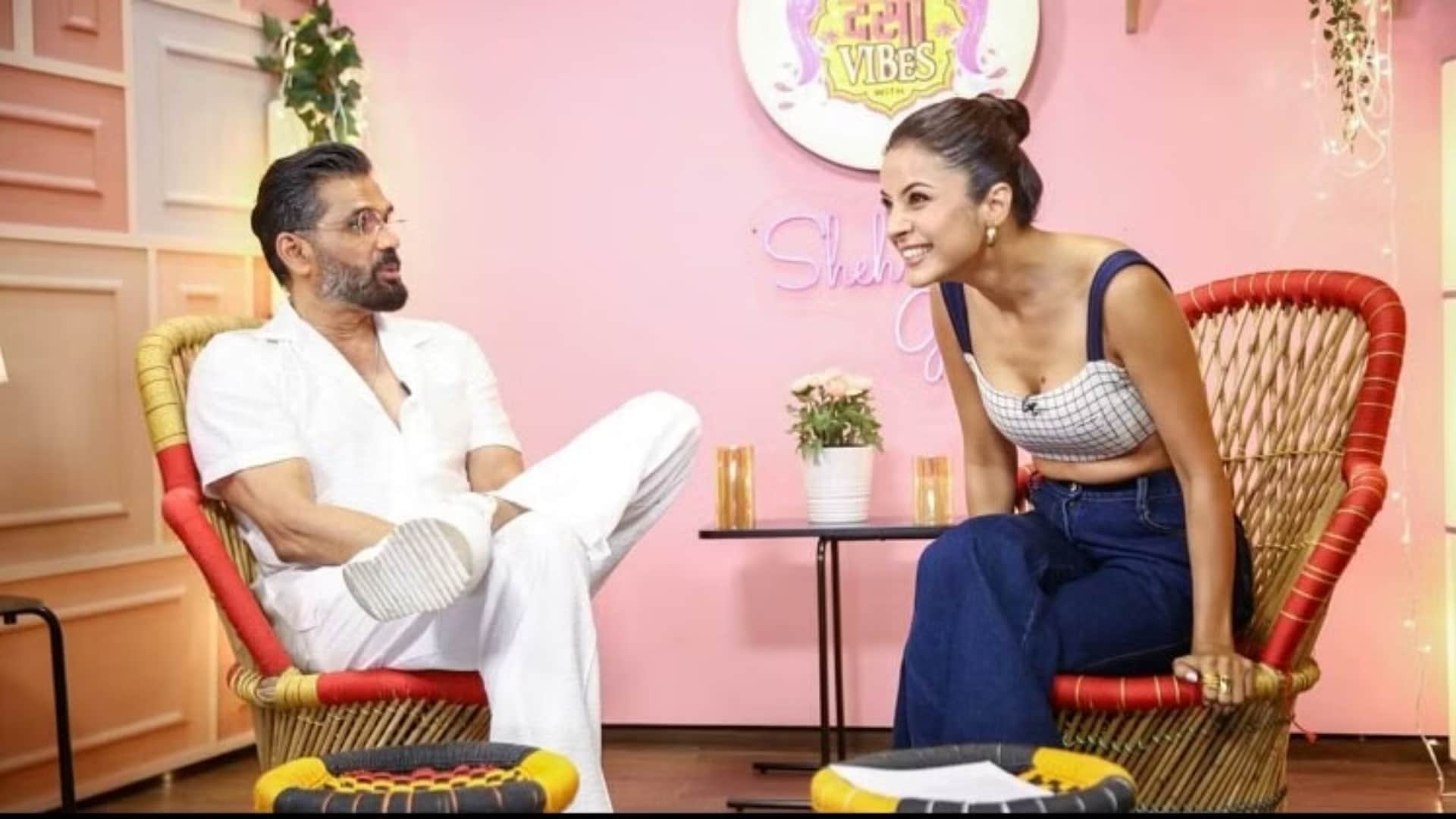 Desi Vibes With Shehnaaz Gill Promo Actress Ask Question To Suniel Shetty about Rising in price of PopCorn