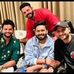 पंत से मिलने पहुंचे रैना, हरभजन और श्रीसंत