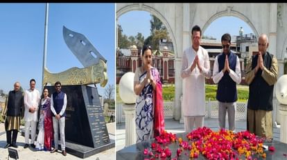 Rampur: पूर्व राजनयिकों ने देखा दुनिया का सबसे बड़ा चाकू, गांधी समाधि पर राष्ट्रपिता को दी श्रद्धांजलि रामपुर में पूर्व राजनयिकों ने देखा दुनिया का सबसे बड़ा चाकू।