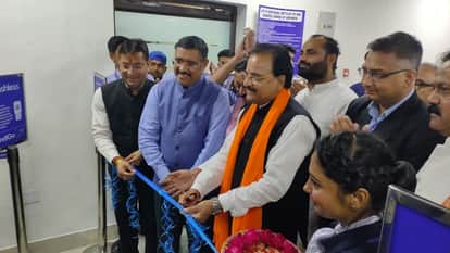 केंद्रीय रक्षा राज्य मंत्री अजय भट्ट ने पंतनगर जयपुर फ्लाइट का किया शुभारंभ।