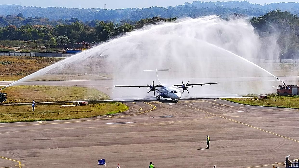 indigo flight started from Delhi to gaggal kangra airport himachal pradesh
