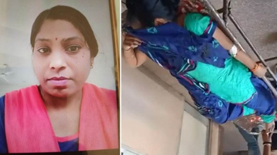 A bullet fired from a pistol hit the woman's leg