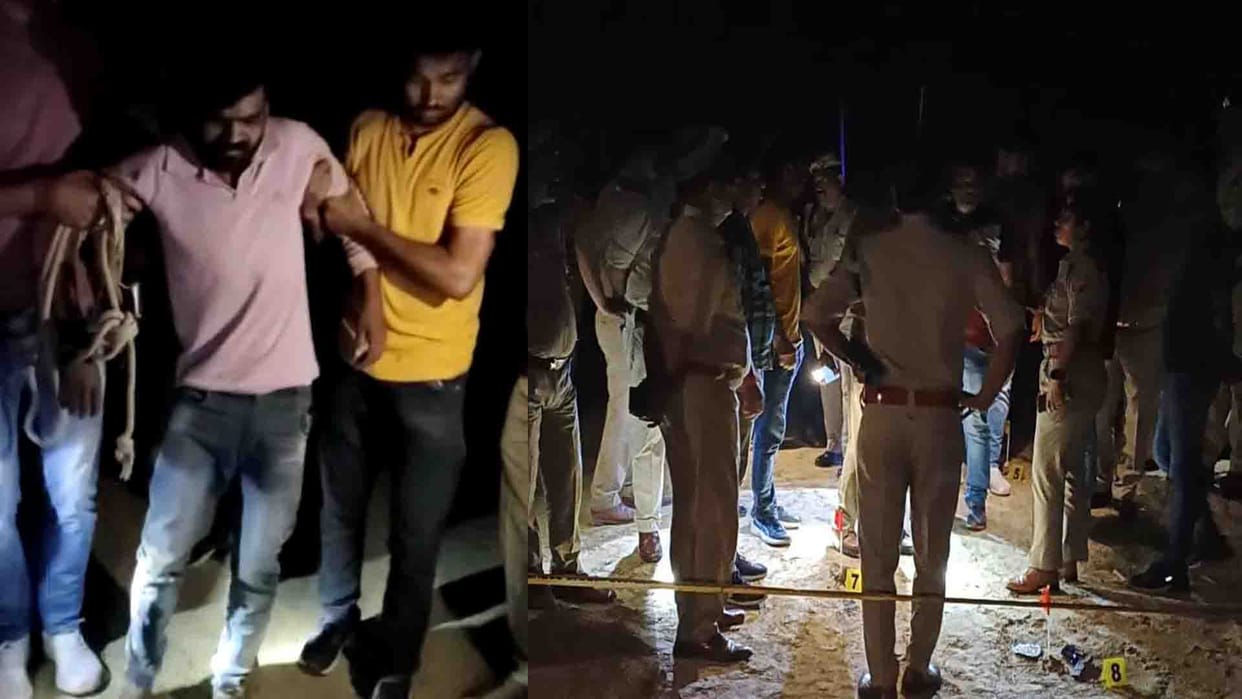 Auraiya: killer ran away after snatching the sub-inspector pistol, injured in encounter