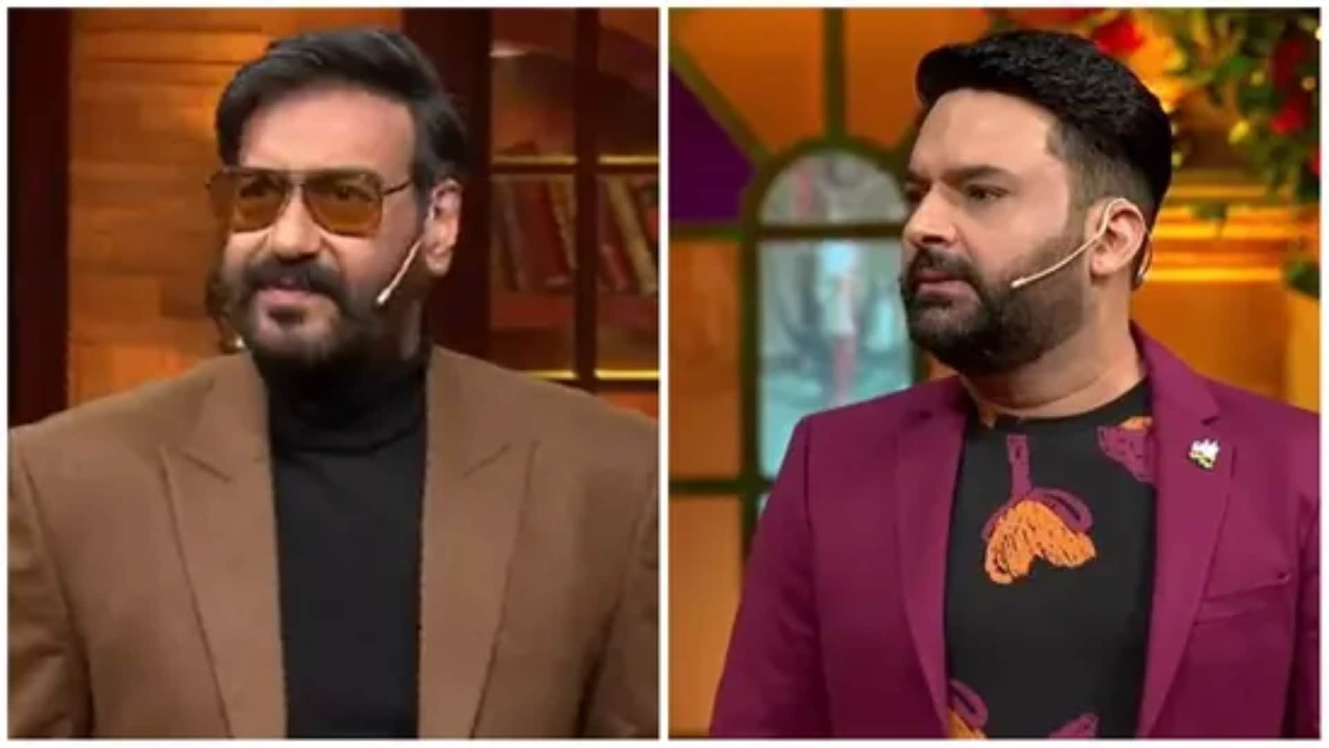 Kapil Sharma mocks Ajay Devgan And tabu at promotion of Bhola film in The Kapil Sharma Show video viral