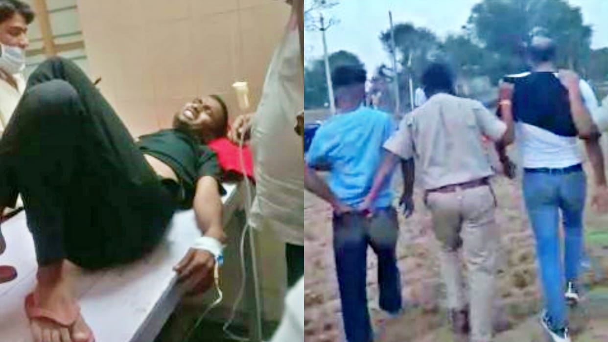 Police arrested five miscreants demanding extortion by firing at troll pump