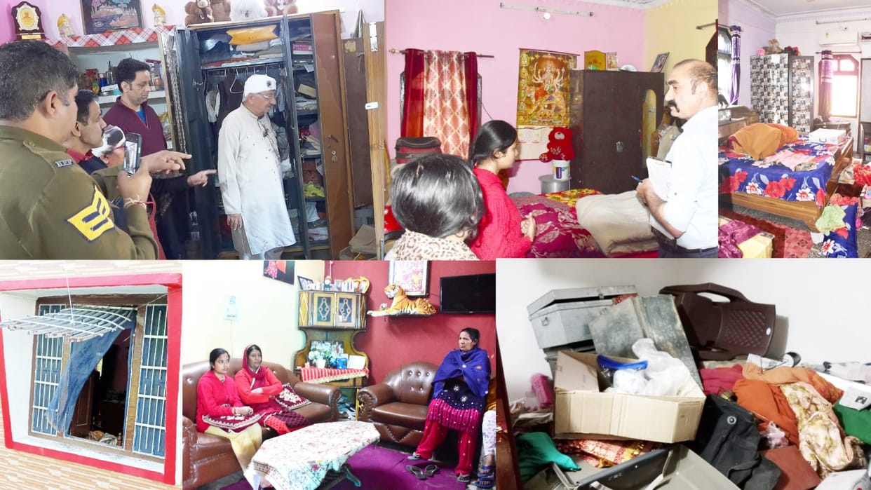 robbery by taking family hostage in Una, miscreants had entered the house pretending to be police