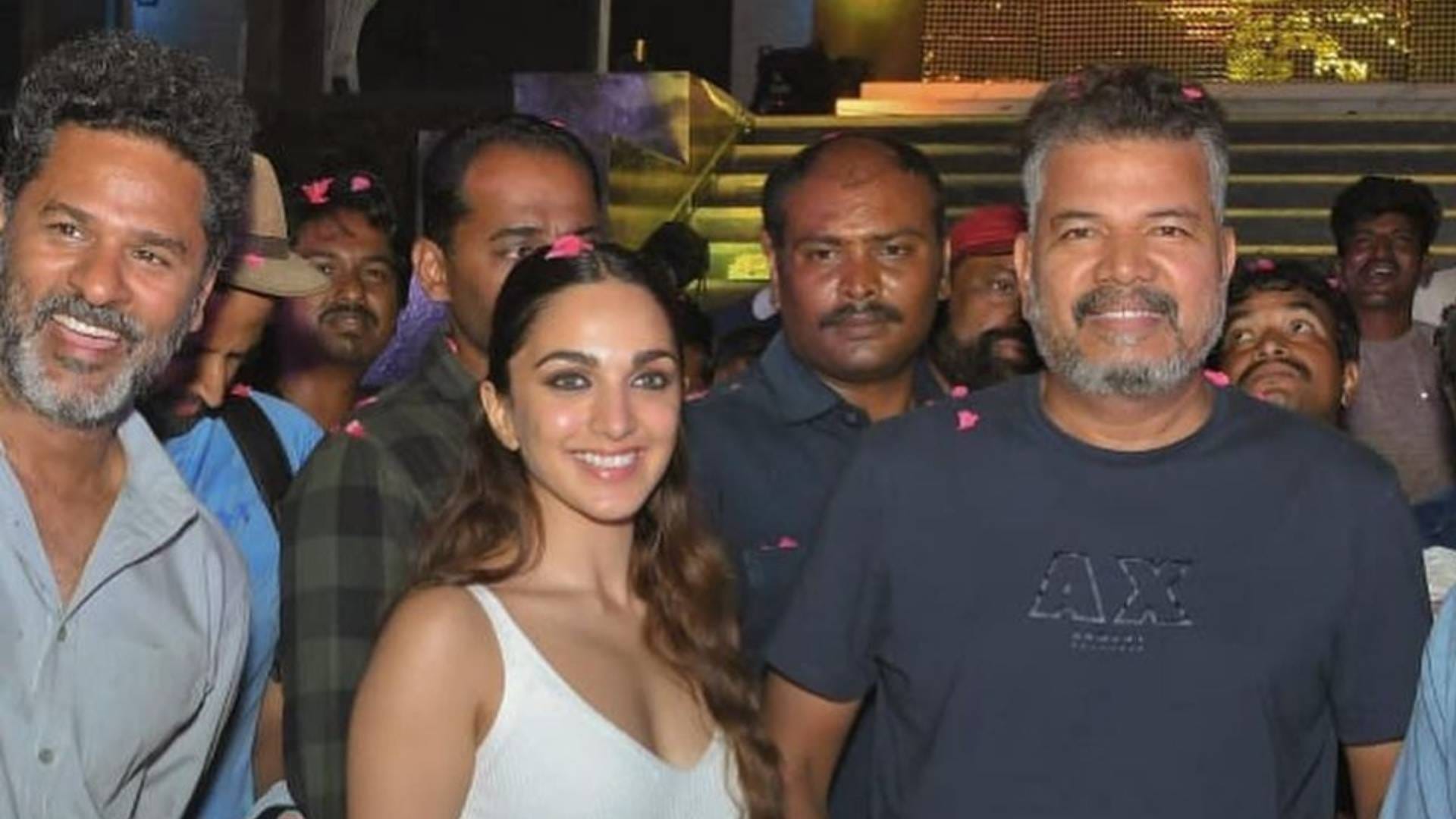 Ram Charan Birthday celebration begins in the set of RC15 with Kiara Advani