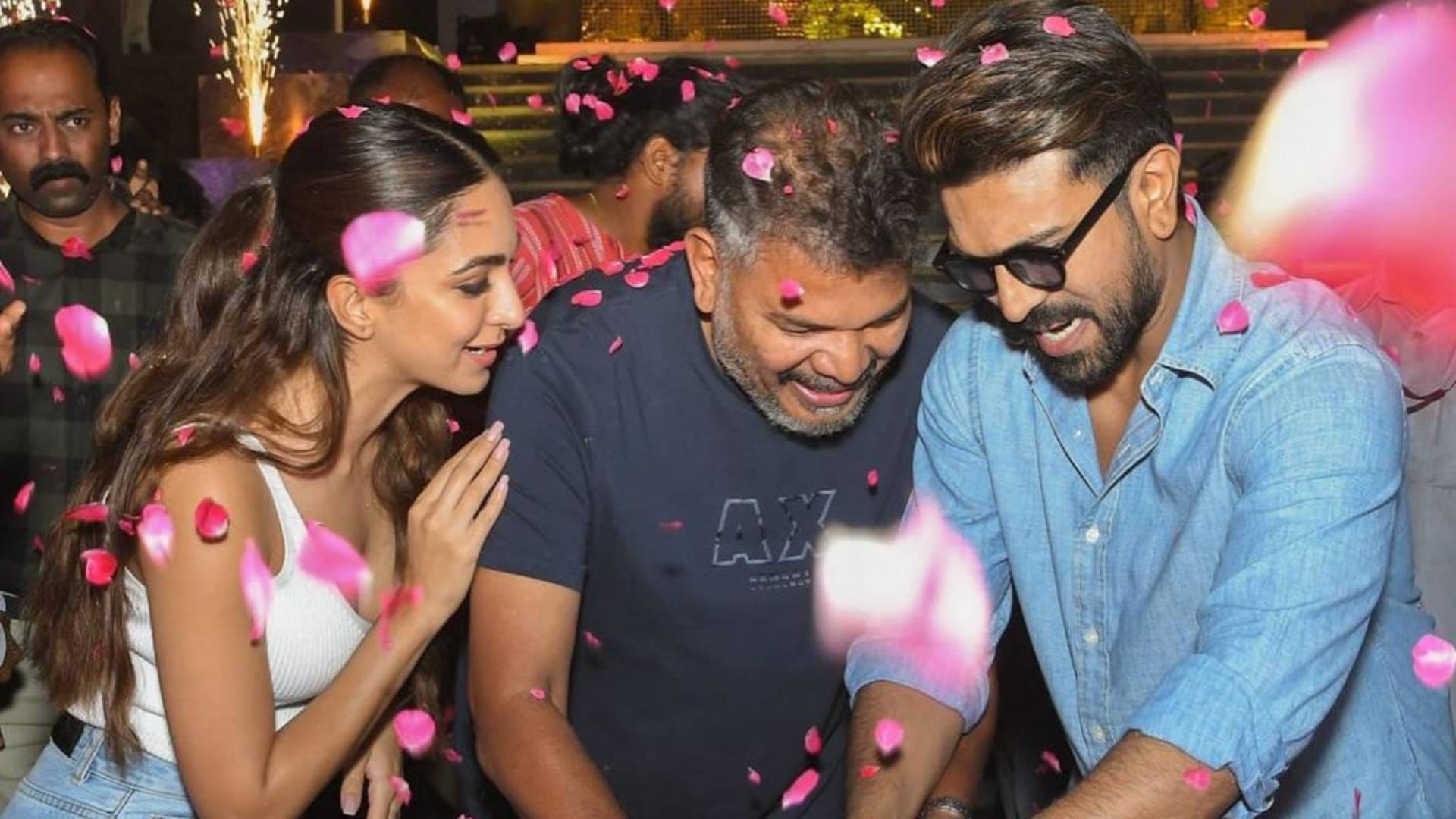 Ram Charan Birthday celebration begins in the set of RC15 with Kiara Advani
