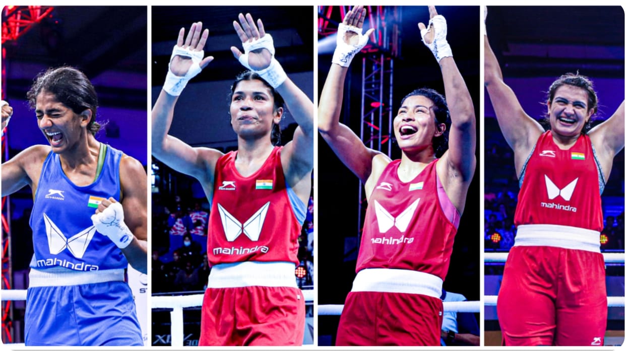 India wins four Gold Medal in Women's World Boxing Championship 2023 Nikhat Lovlina Nitu and Saweety shines