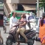 ग्वालियर में युवती ने बीच चौराहे पर हंगामा किया।