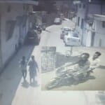 आरोपी सीसीटीवी कैमरे में कैद।