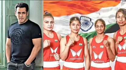 Salman Khan actor congratulates Nikhat Lovlina Nitu Saweety winning gold World Boxing Championships