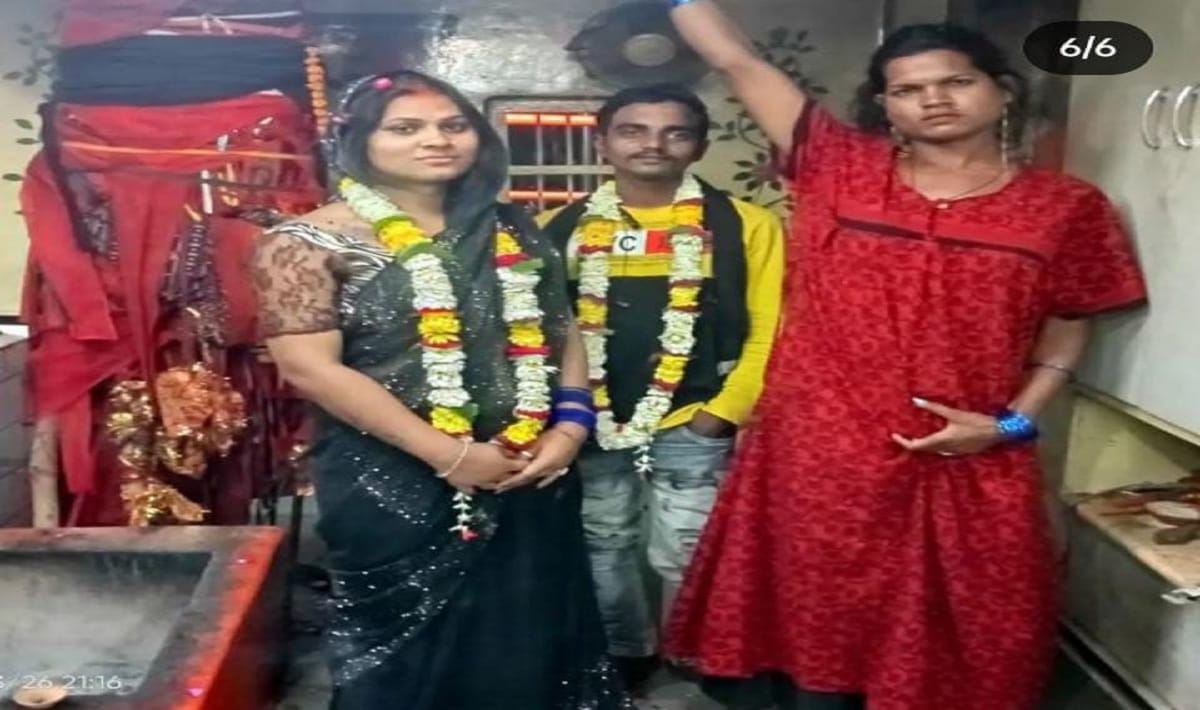 Love prevailed in chandauli youth got married with kinnar first meeting was like this