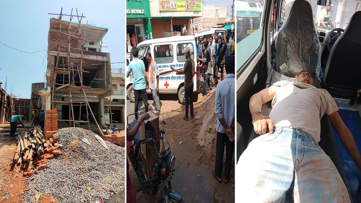 Ball broken during lift construction two laborers fell from the fourth floor one died and one injured