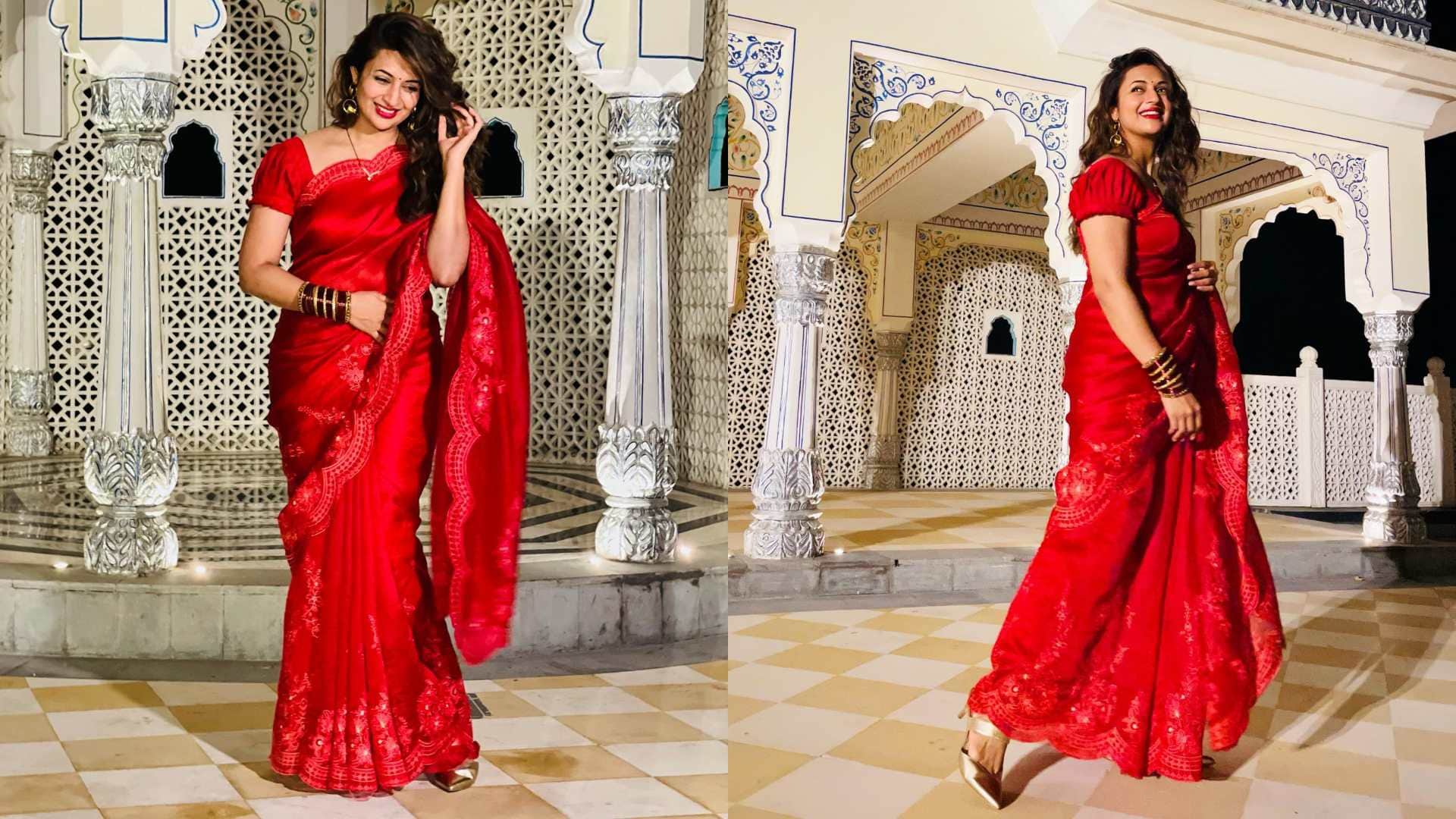 Divyanka Tripathi Glamorous Saree Looks See Photos News In Hindi