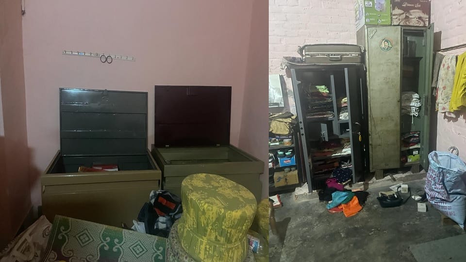 Thieves took away 45 grams of gold, 1 kg 300 grams of silver and cash worth 1 lakh 60 thousand from two houses