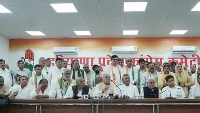 56 leaders including three former MLAs join Congress in Haryana