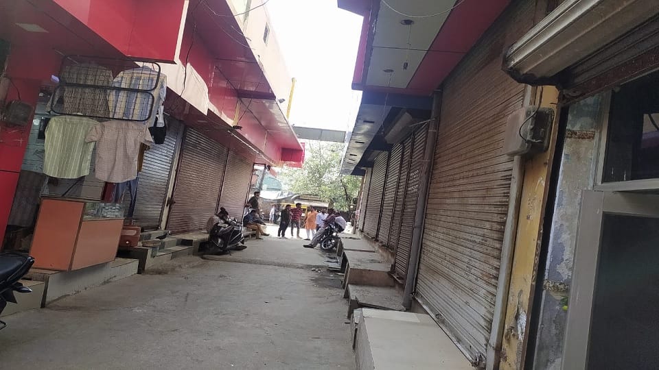 Traders closed market in Jhajjar to protest against demolition of Pandit Shri Ram Sharma Open Air Thea