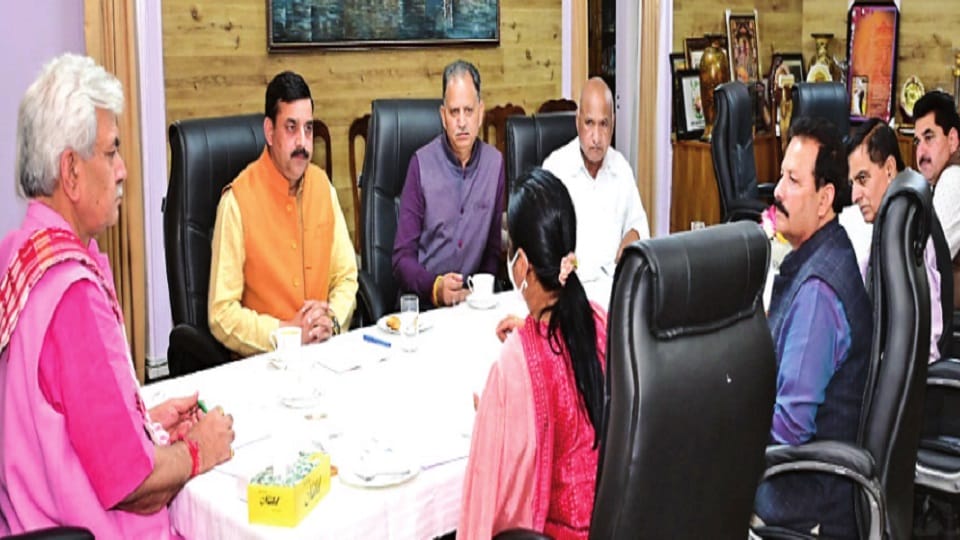 Jammu Kashmir: Financial freedom to approve development works up to five crores, DDC president meets LG