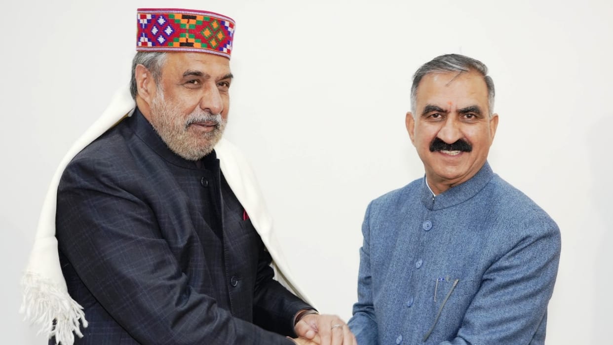 Former Union Minister Anand Sharma met CM Sukhvinder Singh Sukhu in Shimla