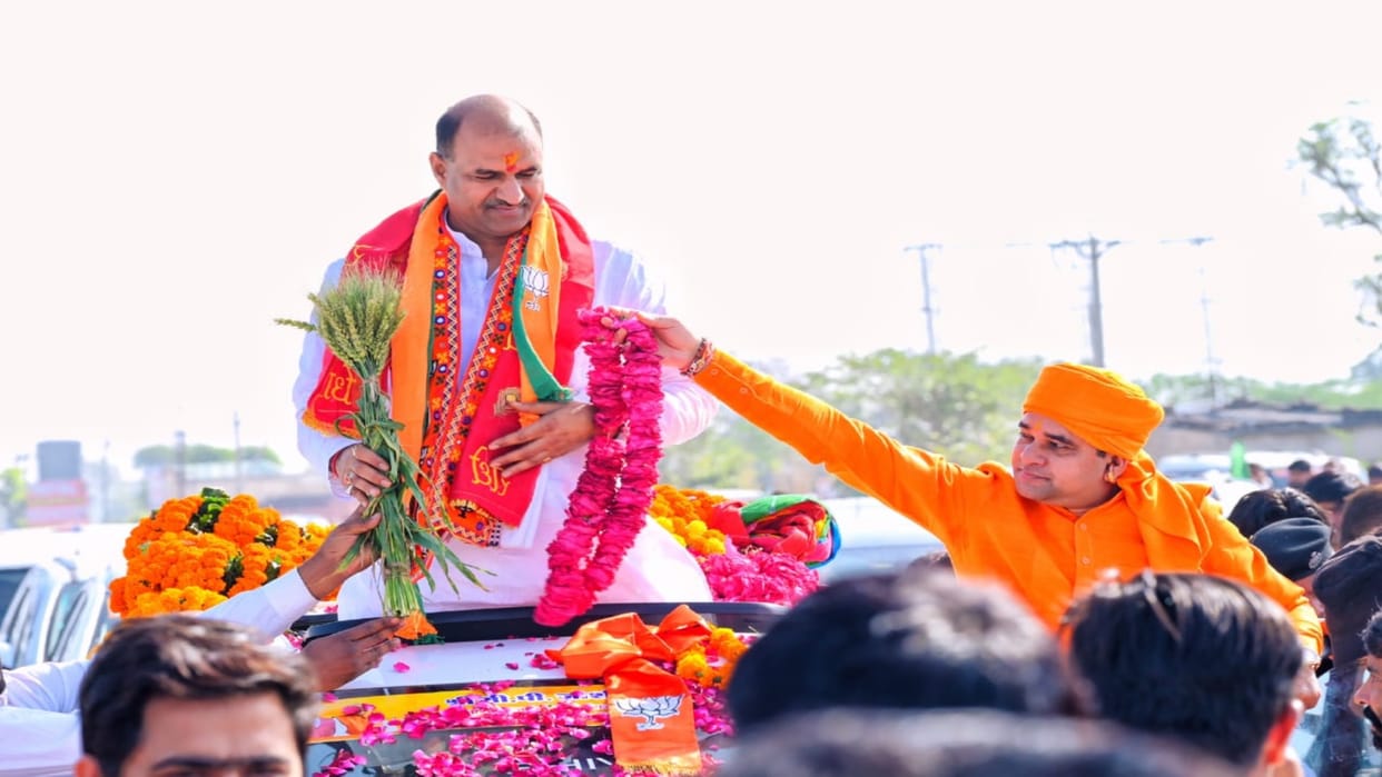 BJP state president CP Joshi's swearing-in program in Jaipur today
