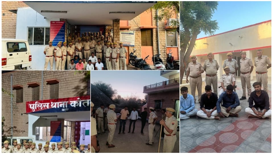 63 teams of Barmer police raided 135 places 48 miscreants arrested