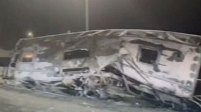 Several dead after bus hits bridge burns in Saudi Arabia