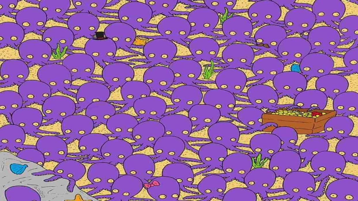 Optical Illusion IQ Test: Can you find the hidden Fish among Octopuses in 13 Secs?