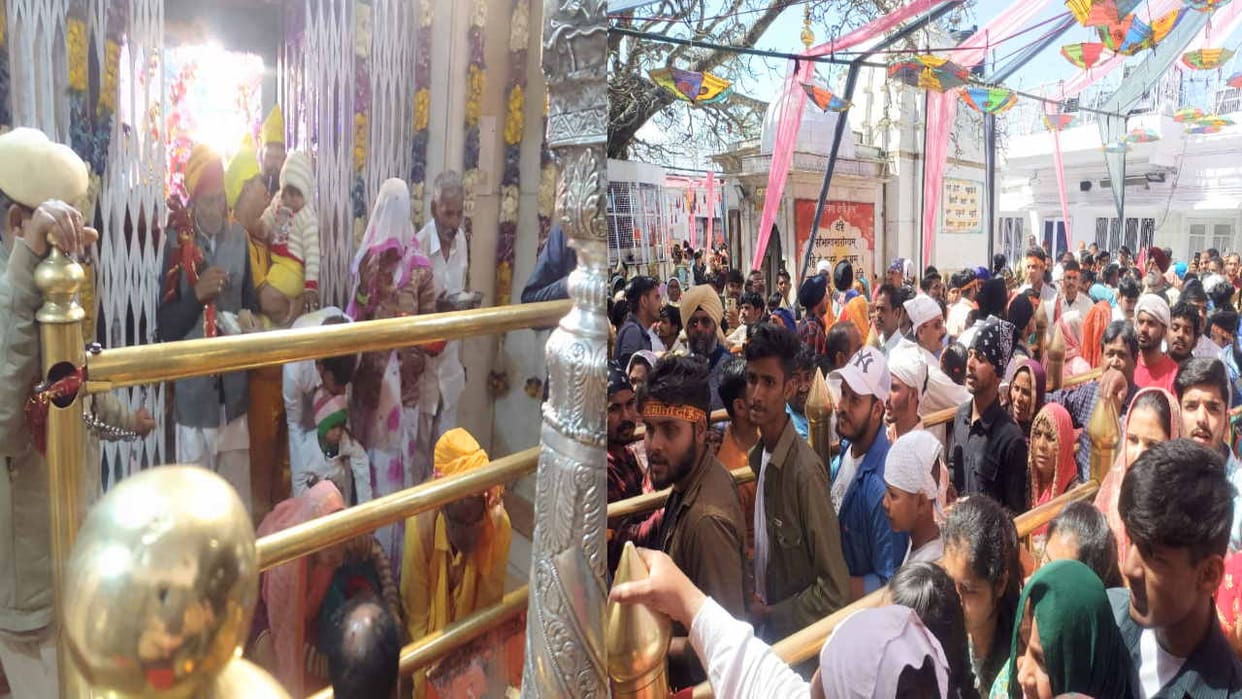 48,500 devotees reached the Shaktipeeths of Himachal on the seventh chaitra navratri 2023 today