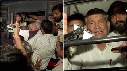 Congress leaders detained by police they gathered at Red Fort for Loktantra Bachao Mashaal Shanti March