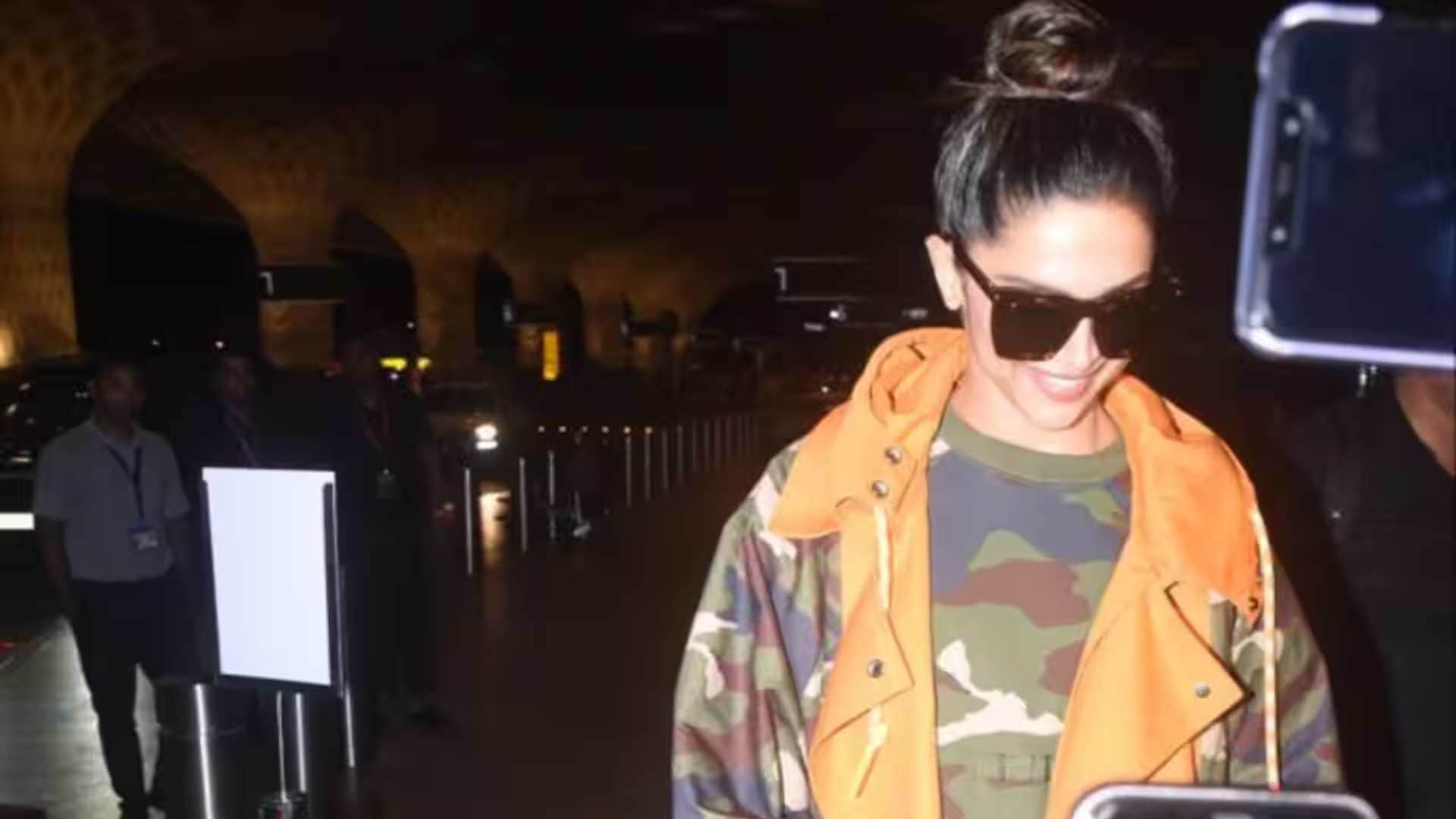 Deepika Padukone trolled for wearing black glasses at night jacket in summer actress spotted video viral