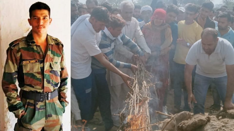 Army Man of Hisar martyred in Kathua cremation news all update