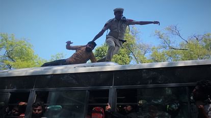 Police detained 150 Congress workers who were going to lay siege to Parliament