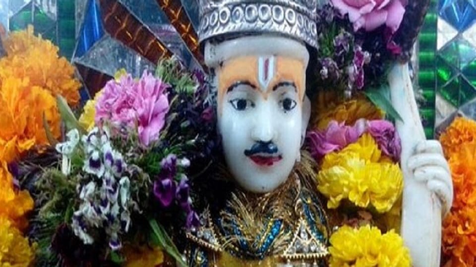 Mustache Ram four storey Rath Yatra on Ram Navami in Hathras