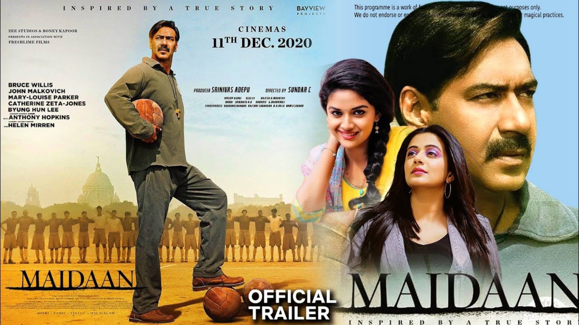Bholaa starrer Ajay Devgn film Maidaan teaser will be release on 30 March 2023