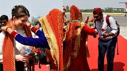 G20 Summit first meeting in Uttarakhand Ramnagar Foreign Delegates Welcome in pahadi style Photos